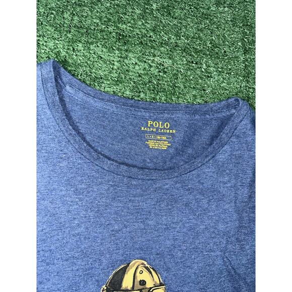 Polo Ralph Lauren Polo Bear T-Shirt Limited Edition Men Size L Blue - Picture 3 of 8